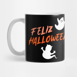 Feliz Halloween (2 ghosts) Mug